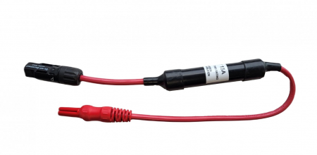 EazyPV MC4 Cable with 15 A Fuse (red)