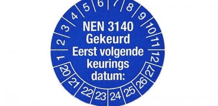Inspection stickers NEN3140
